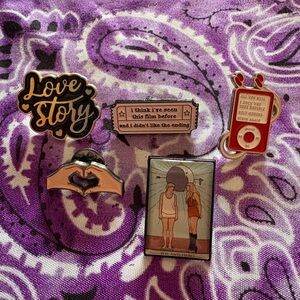 Set of Taylor Swift enamel pins